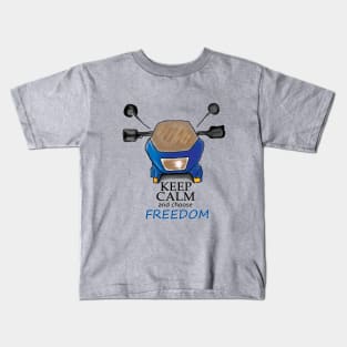 Keep Calm and choose Freedom-Digital Painting Kids T-Shirt